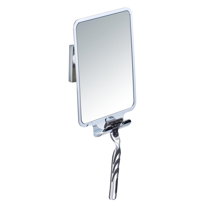 WENKO 22693100 - Kozmetičko ogledalo VACUUM-LOC QUADRO ED 14x19,5 cm, sjajni krom