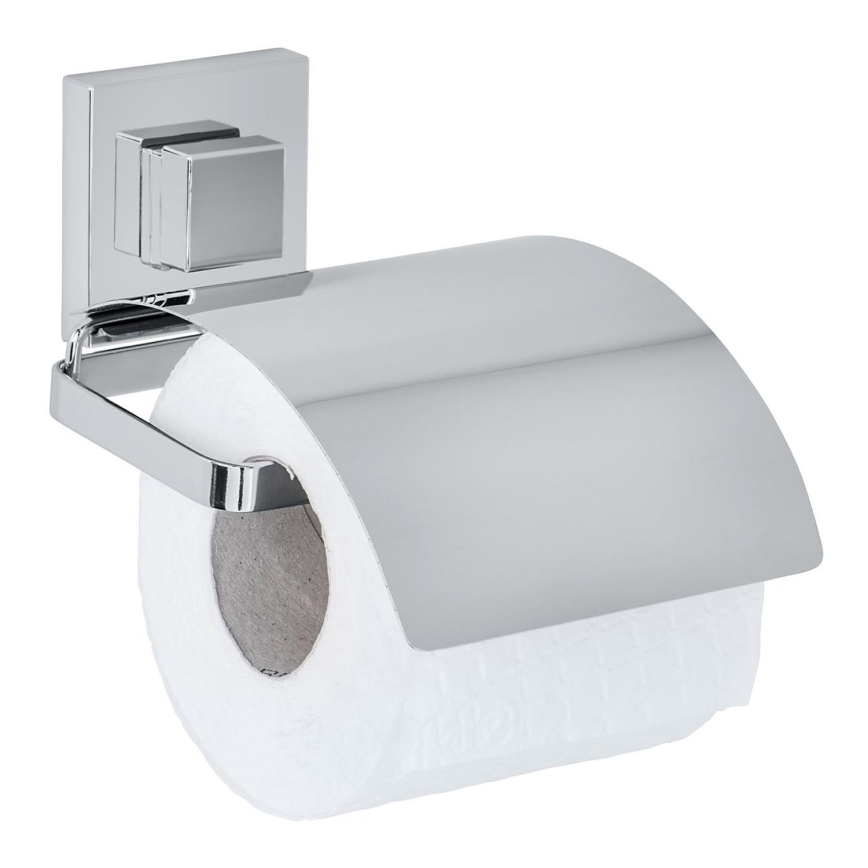 WENKO 22696100-Držač toaletnog papira VACUUM-LOC QUADRO ED 13x14 cm polirani krom