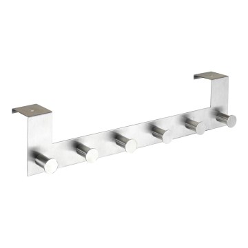WENKO 22804100 - Vješalica CELANO 39 x 11 cm, nehrđajući čelik/srebrna