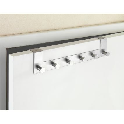 WENKO 22804100 - Vješalica CELANO 39 x 11 cm, nehrđajući čelik/srebrna
