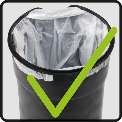 WENKO 22829100 - Kanta LEMAN 17x25 cm inox/satinirano/crna