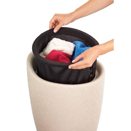 WENKO 22834100 - Tabure CANDY 36x50,5 cm bež/crna