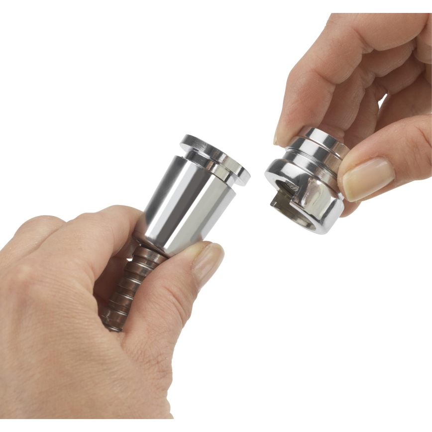 WENKO 22866100 - Tuš UNIVERSAL 170x6,5 cm sjajni krom/srebrna/siva