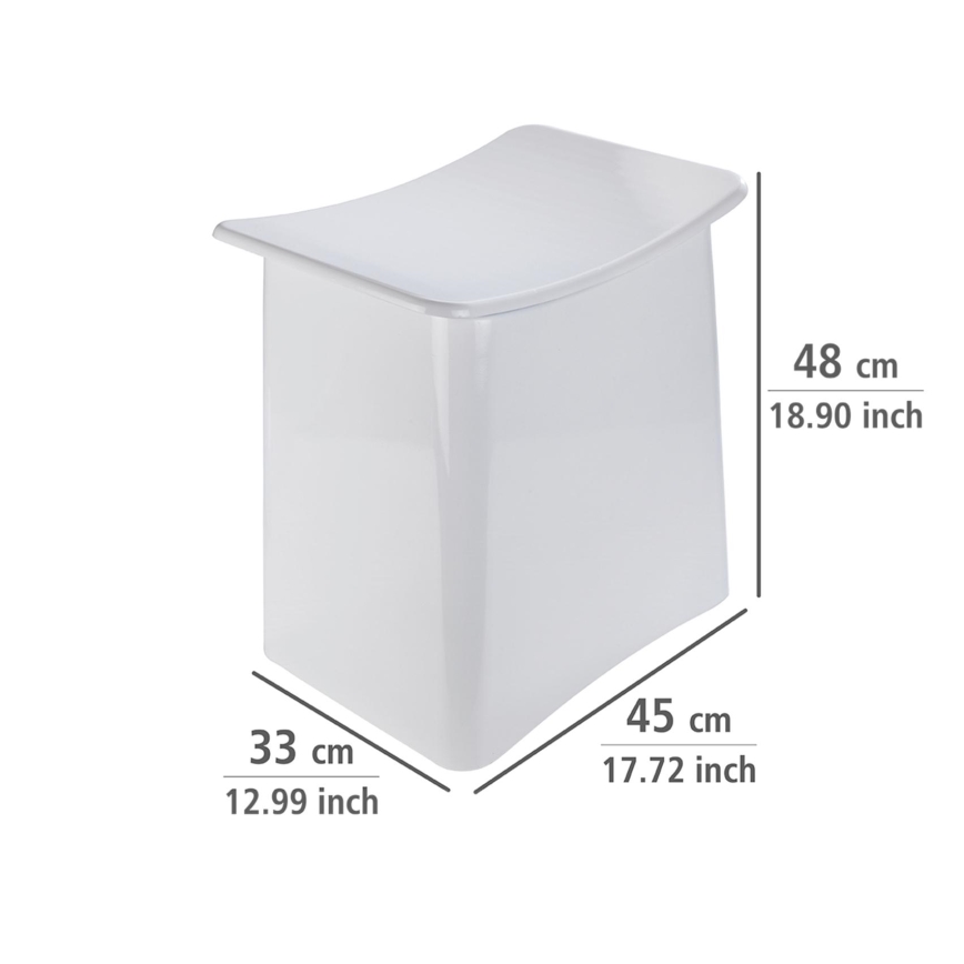WENKO 22949100 - Stolica WING 45x48 cm bijela/crna