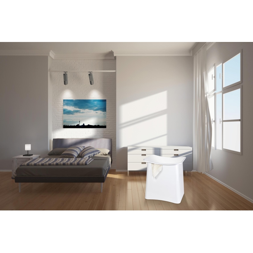 WENKO 22949100 - Stolica WING 45x48 cm bijela/crna