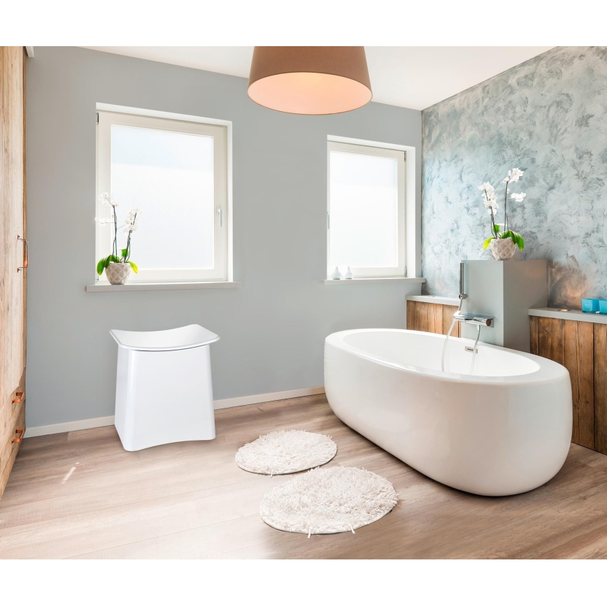 WENKO 22949100 - Stolica WING 45x48 cm bijela/crna