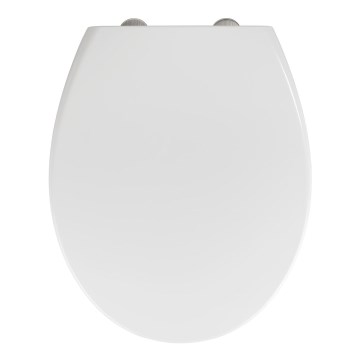 WENKO 22973100-WC sjedalo DELOS 44,5x37,5 cm bijela/srebrna