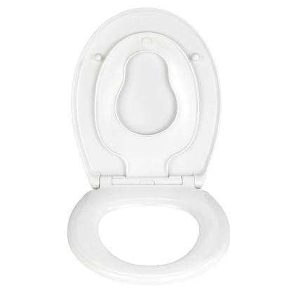 WENKO 22973100-WC sjedalo DELOS 44,5x37,5 cm bijela/srebrna