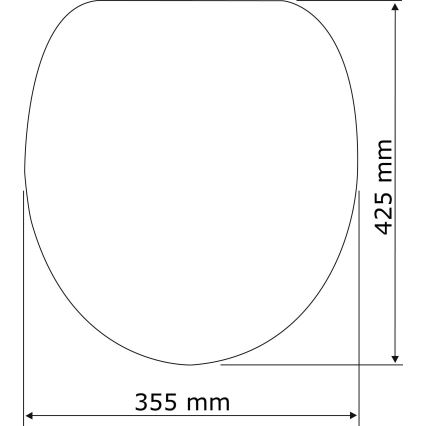 WENKO 22977100-WC sjedalo BELLEVUE 35,5x42,5 cm antracit/srebrna