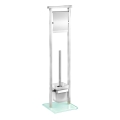 WENKO 22992100 - WC četka DEBAR 18x73 cm nehrđajući čelik/satinski/bijela