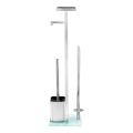 WENKO 23364100 - Četka za WC DEBAR 21x70,5 cm nehrđajući čelik/satinirano/bijela