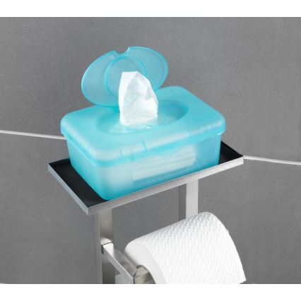 WENKO 23364100 - Četka za WC DEBAR 21x70,5 cm nehrđajući čelik/satinirano/bijela