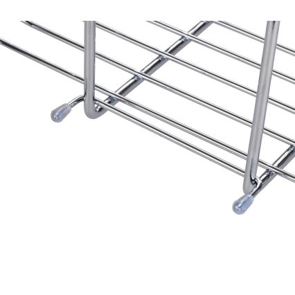 WENKO 23499100 - Polica za tuš MILO 25x36 cm od nehrđajućeg čelika/srebrna/prozirna