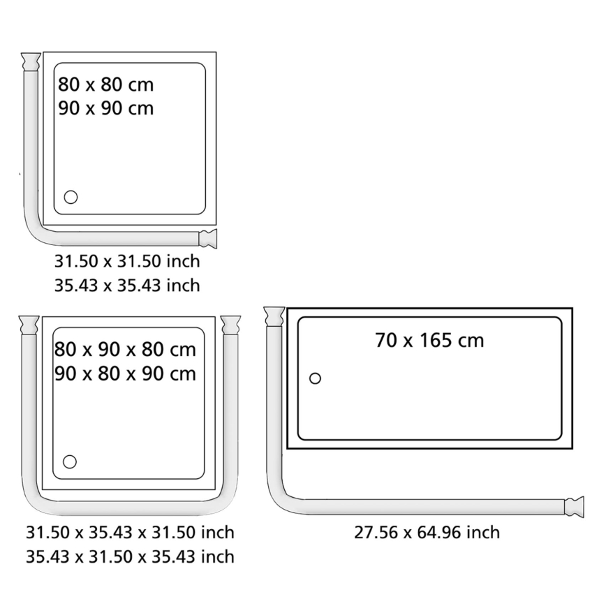 WENKO 23565100 - Crna šipka 2x2 cm