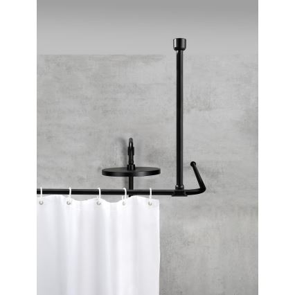 WENKO 23566100 - Stropna potpora UNIVERSAL 57 cm, crna