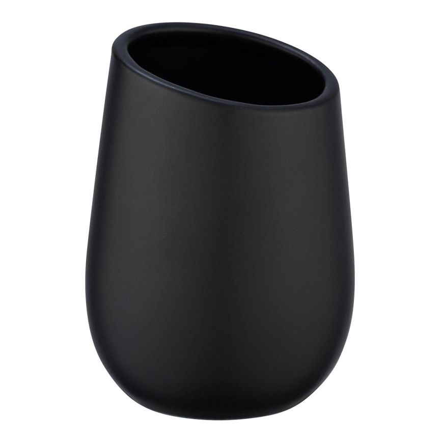WENKO 23651800 - Čaša za četkice BADI 8x11 cm crna