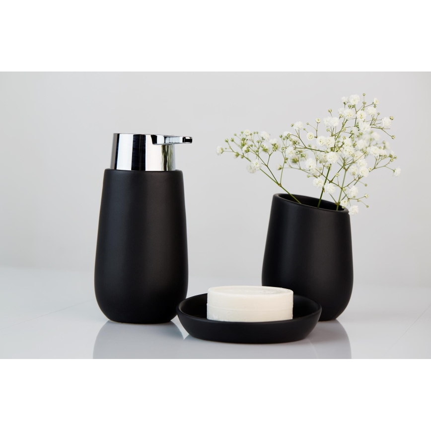 WENKO 23651800 - Čaša za četkice BADI 8x11 cm crna