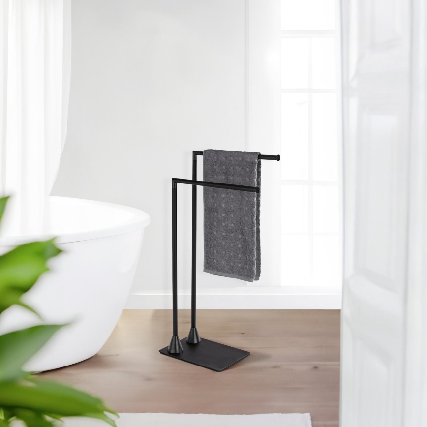 WENKO 23711100 - Stalak za ručnike HELLA 41x79 cm crni