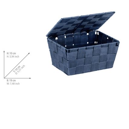 WENKO 23786100 - Koš ADRIA 19x14 cm plava