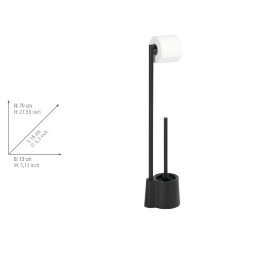 WENKO 23804100 - WC četka AVOLA 13x70 cm inox/crna