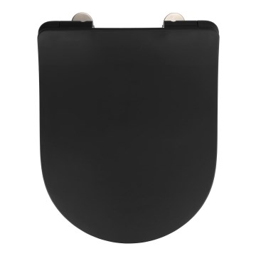 WENKO 23827100-WC daska za WC SEDILO 45,2x36,2 cm crna/srebrna