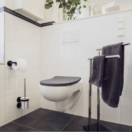 WENKO 23828100-WC sjedalo SEDILO 45,2x36,2 cm sivo/srebrno