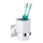 WENKO 23847800-Čaša za četkice TURBO-LOC QUADRO ED. 7x9,5 cm sjajni krom/bijela