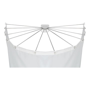WENKO 23863100 - Držač za tuš 96x72 cm nehrđajući čelik/bijela