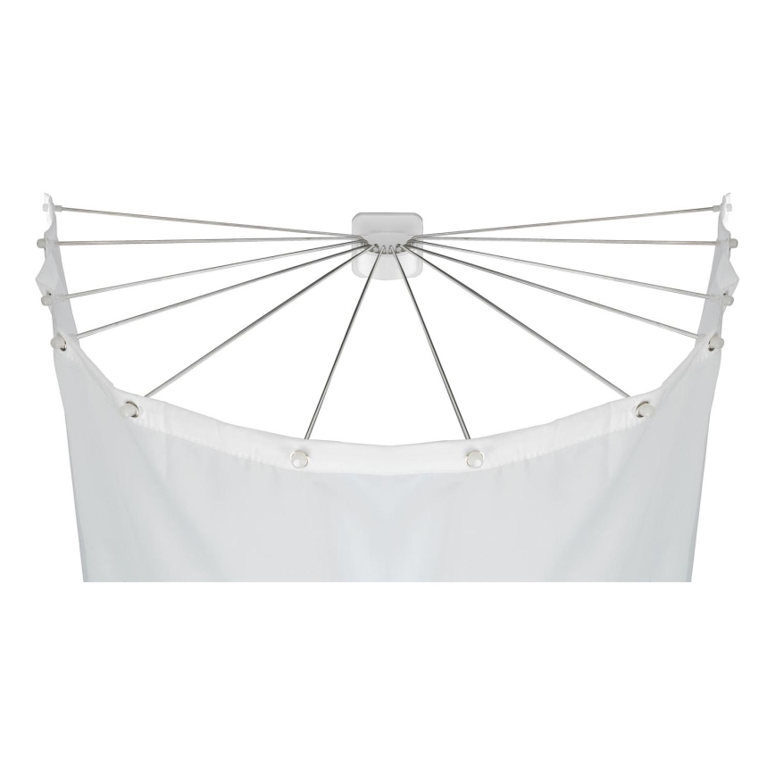 WENKO 23863100 - Držač za tuš 96x72 cm nehrđajući čelik/bijela