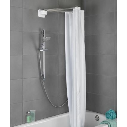 WENKO 23863100 - Držač za tuš 96x72 cm nehrđajući čelik/bijela