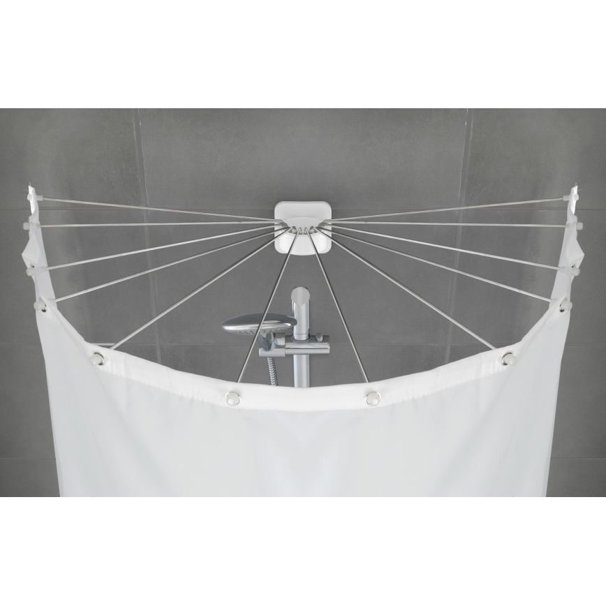 WENKO 23863100 - Držač za tuš 96x72 cm nehrđajući čelik/bijela