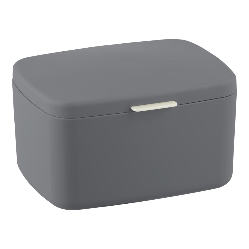 WENKO 23981100 - Kutija BARCELONA 19,5x16 cm antracit/sjajni krom