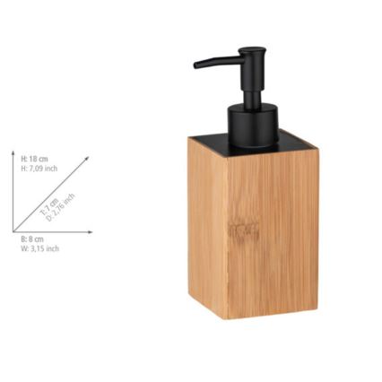 WENKO 23984100 - Dozator tekućeg sapuna PADUA 210 ml, smeđa/crna