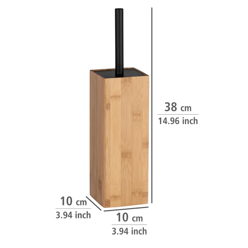 WENKO 23985100 - WC četka PADUA 10x38 cm smeđa/crna