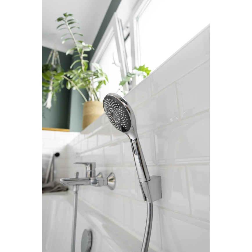 WENKO 23992100 - Glava tuša SUSTAV UŠTEDE VODE 9,5x9,5 cm sjajni krom/siva