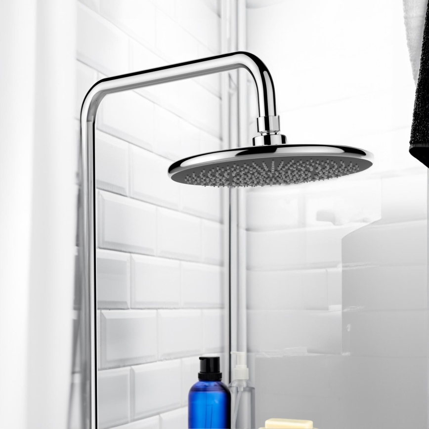 WENKO 23998100 - Glava tuša SUSTAV ZA UŠTEDU VODE 22,5x22,5 cm sjajni krom