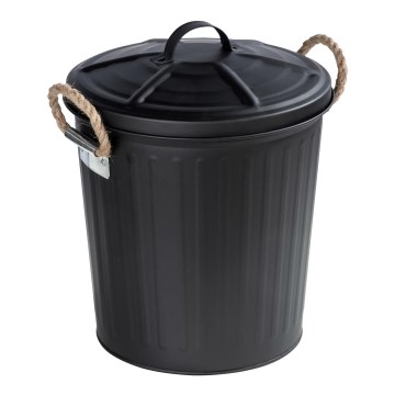WENKO 24022100 - Koš GARA 24x28,5 cm crne boje