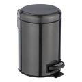 WENKO 24035100 - Koš LEMAN 17x25 cm inox/crna