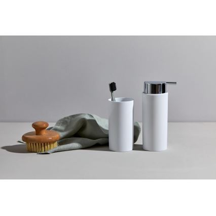 WENKO 24077800 - Set CALVO 6,5x13 cm bijela/sjajni krom