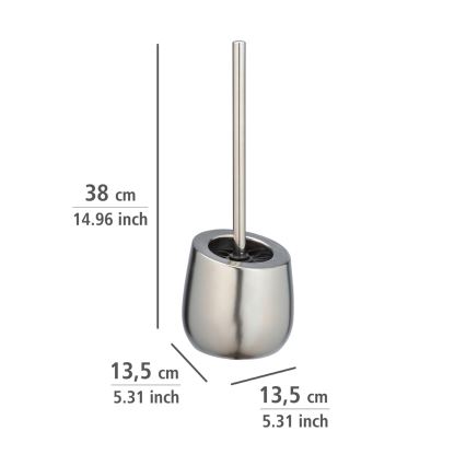 WENKO 24140100 - WC četka BADI 13,5x38 cm srebrna