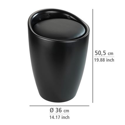 WENKO 24229100 - Stolica CANDY 36x50,5 cm crna
