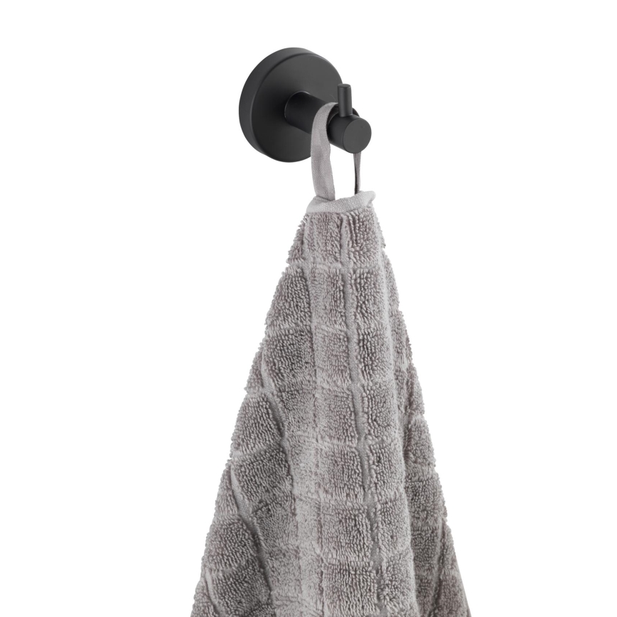 WENKO 24232100-Kuka BOSIO BLACK 5,5x5,5 cm nehrđajući čelik/srebrna