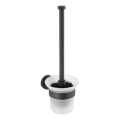 WENKO 24243100-WC četka za WC BOSIO BLACK 10x35 cm nehrđajući čelik/srebrna/satinirano