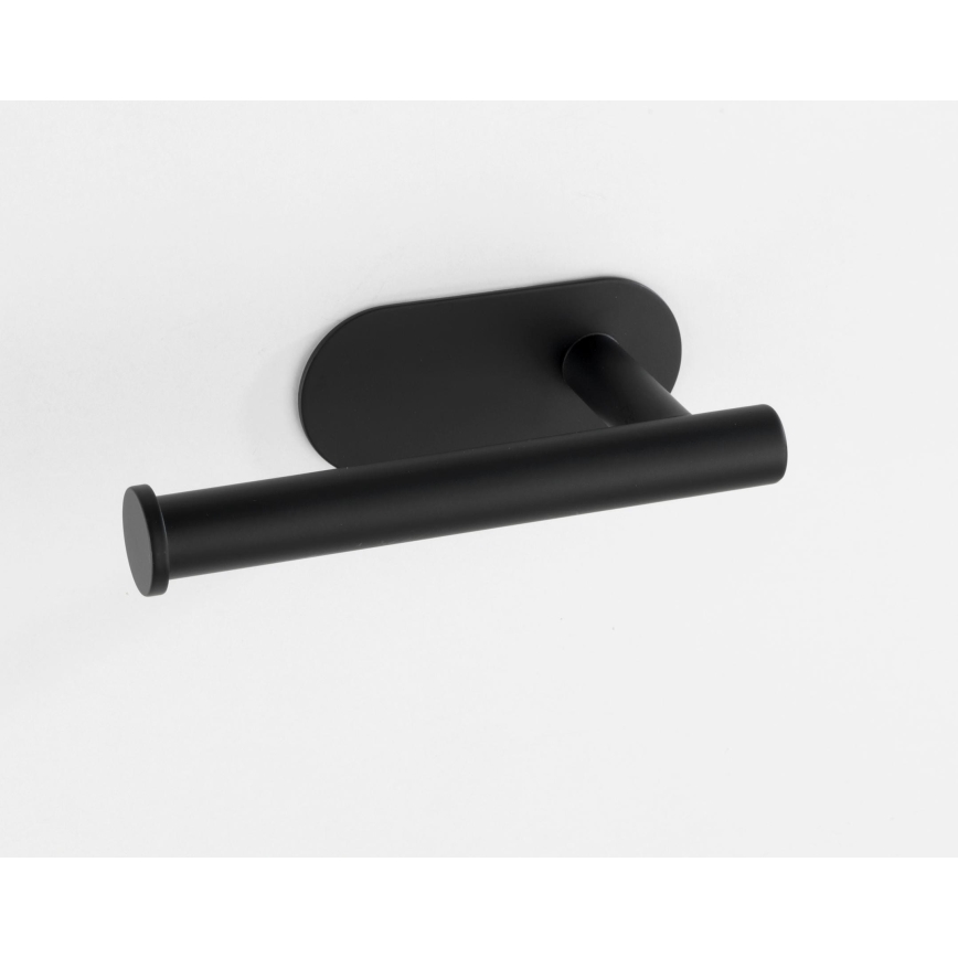 WENKO 24287100-Držač toaletnog papira TURBO-LOC OREA BLACK 16x7 cm nehrđajući čelik/crna
