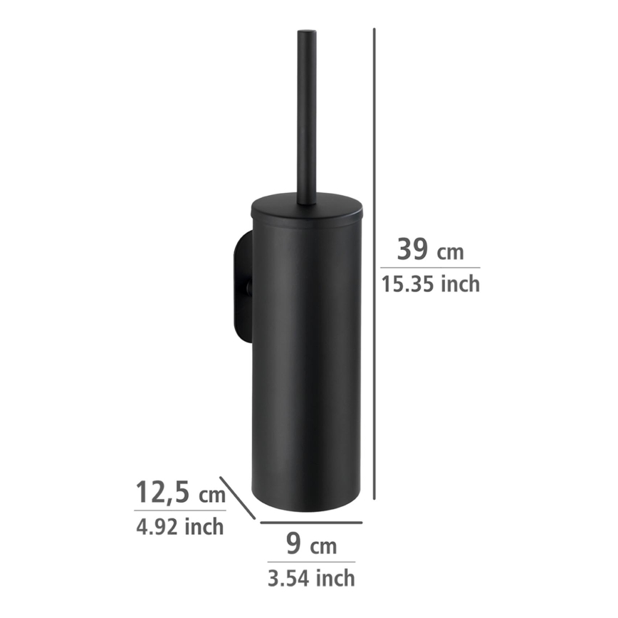 WENKO 24289100-WC četka TURBO-LOC OREA BLACK 9x39,5 cm nehrđajući čelik/crna
