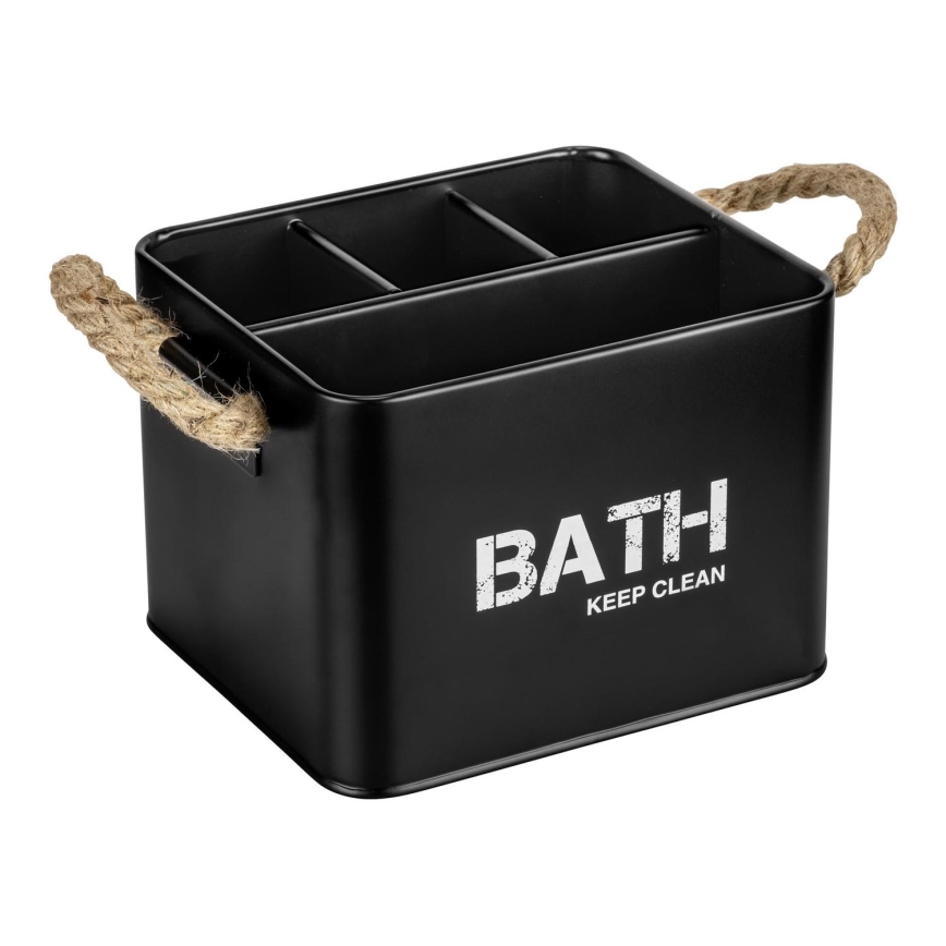 WENKO 24328100 - Kutija za pohranu GARA 19x13 cm, crna