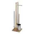 WENKO 24391100 - četka za WC RIVALTA 18x70 cm smeđa/bijela/crna