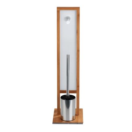 WENKO 24391100 - četka za WC RIVALTA 18x70 cm smeđa/bijela/crna