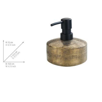 WENKO 24401100 - Dozator tekućeg sapuna RIVARA 400 ml zlatni