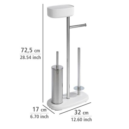 WENKO 24420100 - Set za WC RIVAZZA 17x72,5 cm bijela